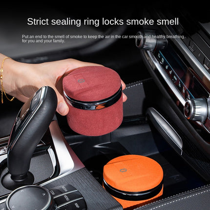 AITO WENJIE Car Ashtray with Lid – M5 M7 M9 Anti-Fly Ash Suede Interior Accessory