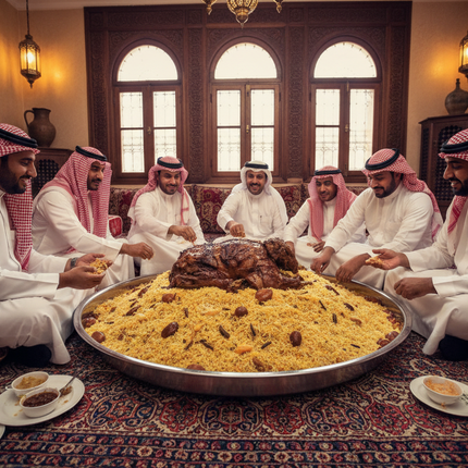 65cm Serving Tray - Traditional Men's Gathering