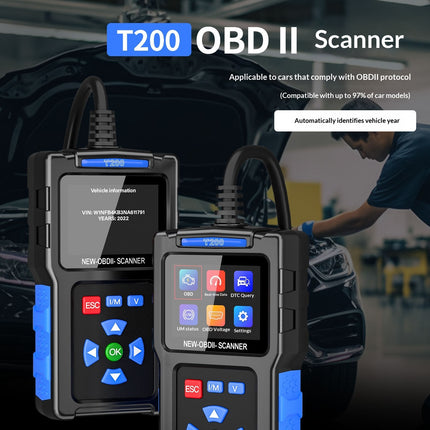 T200 Car Diagnostic Scanner — Read & Clear Fault Codes Instantly