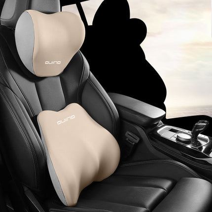 Memory Foam Car Headrest & Lumbar Support Set — 7 Colors