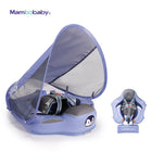 Mambobaby Baby Chest Float with UPF 50+ Canopy | Non-Inflatable Five-Point Safety Harness | Penguin & Turtle | 3–24 Months