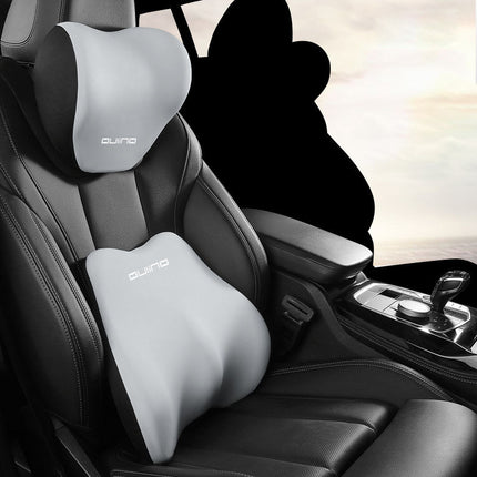 Memory Foam Car Headrest & Lumbar Support Set — 7 Colors