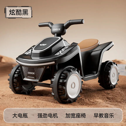 Kids Electric Beach Ride-On Car – 4-Wheel ATV with LED Lights, Music & 24V Rechargeable Battery