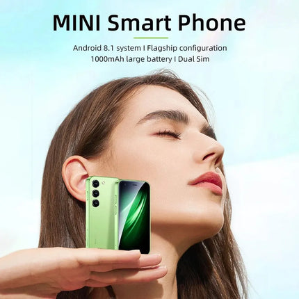 هاتف SOYES S26 Mini الذكي — شاشة 3 بوصات بنظام Android 8.1، شريحتين، 2 جيجابايت + 16 جيجابايت، بطارية 1000 مللي أمبير، منفذ Type-C | أسود وأخضر