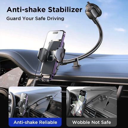 Car Phone Holder 360° View — Dashboard, Air Vent & Curved Rod Mount | Universal 4.7–6.7" | JR-ZS259