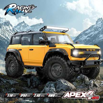 RC Off-Road Crawler Truck 1:16 4WD | 2.4G Remote Control Car with LED Lights & Metal Parts | 12 Colors (R1601–R1612)