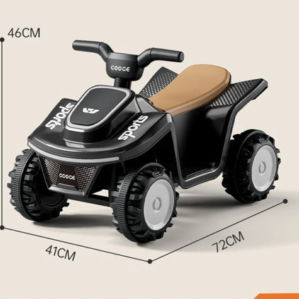 Kids Electric Beach Ride-On Car – 4-Wheel ATV with LED Lights, Music & 24V Rechargeable Battery