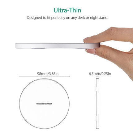 Wireless Charger Kit – 15W Fast Charging Pad + Receiver for iPhone & Android
