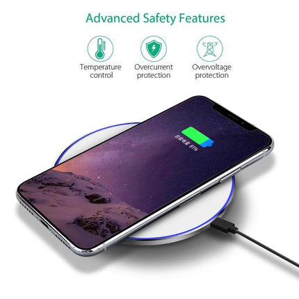 Wireless Charger Kit – 15W Fast Charging Pad + Receiver for iPhone & Android