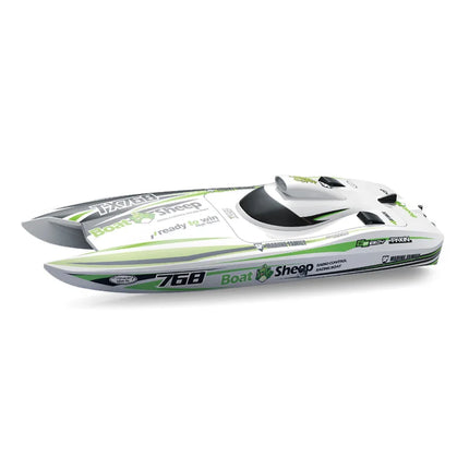 TX768 RC Speedboat | 2.4G Brushless High-Speed Remote Control Boat 45km/h | White & Blue