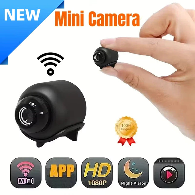 Mini WiFi Security Camera — 1080P HD, Night Vision, Motion Detection, IP66 Waterproof