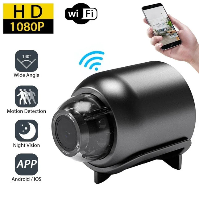 Mini WiFi Security Camera — 1080P HD, Night Vision, Motion Detection, IP66 Waterproof