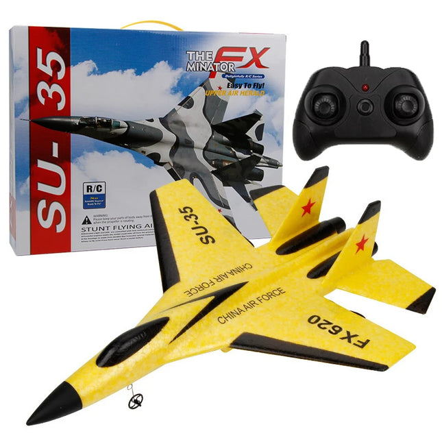RC Mini Fighter Jet Foam Glider | RX620, J20 FX630 & SU57 FX657 | 2.4G Remote Control Airplane for Kids & Beginners