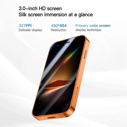 SOYES A17 Mini Smartphone — 3" Android 8.1, Dual SIM, 2GB+16GB, Type-C | Blue, Orange, Black, Silver