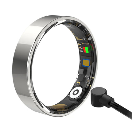 Smart Health Ring — Heart Rate, Sleep & Blood Oxygen Monitor, 5ATM Waterproof | Silver, Black, Gold
