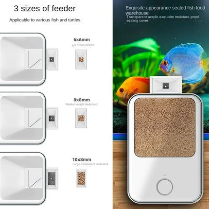 Smart Automatic Fish Feeder – WiFi App & Voice Control, Auto Timer Dispenser