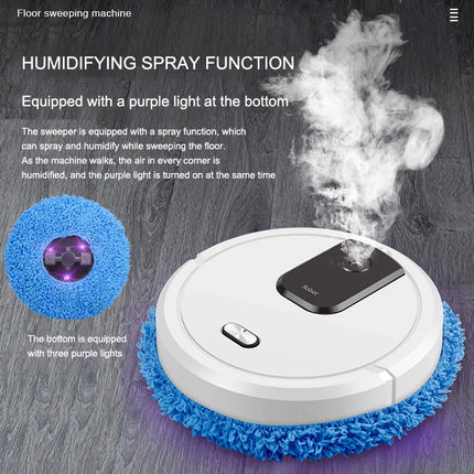 Donirt Smart Robot Vacuum & Mop Cleaner — Dry/Wet Mopping, Humidifying Spray, UV Light | White, Black, Red