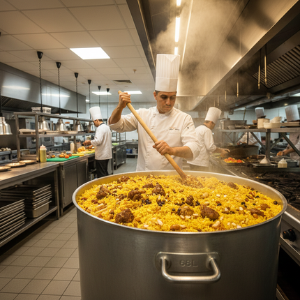 Al Huraiz 68L Pot - Professional Kitchen Lifestyle
