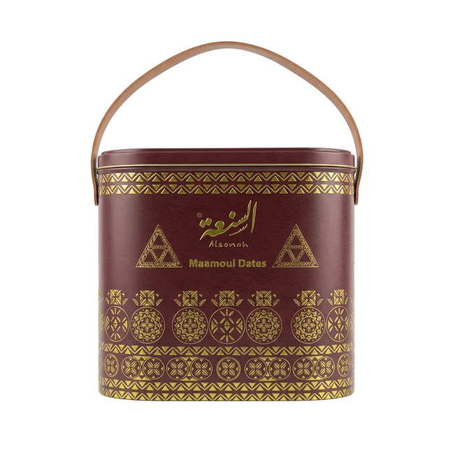 Alsanah Maamoul Dates tin with carry handle