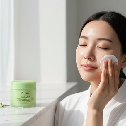 Anua Azelaic Soothing Pad - Person Using It
