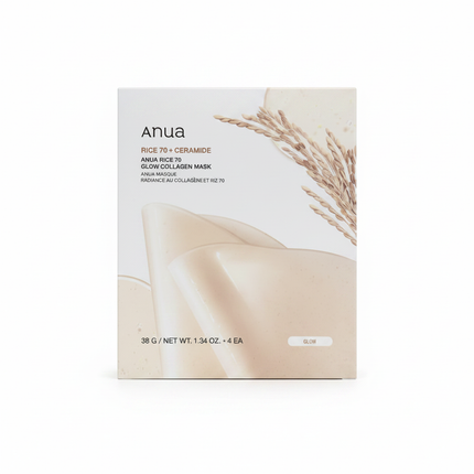 Anua Rice 70 Mask Upright White Background