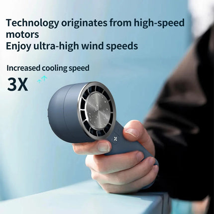 Handheld Mini Turbo Fan with 2000mAh Rechargeable Battery