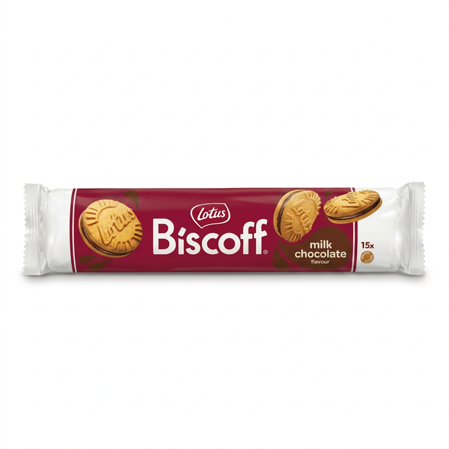 Biscoff milk chocolate front image in the previous style