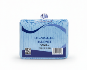Blue Disposable Hairnets - Clean Background