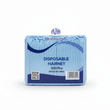 Blue Disposable Hairnets - Clean Background