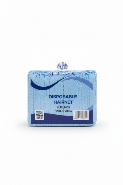 Blue Disposable Hairnets - Clean Background