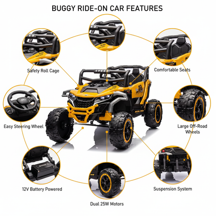 Buggy Ride On Car Features