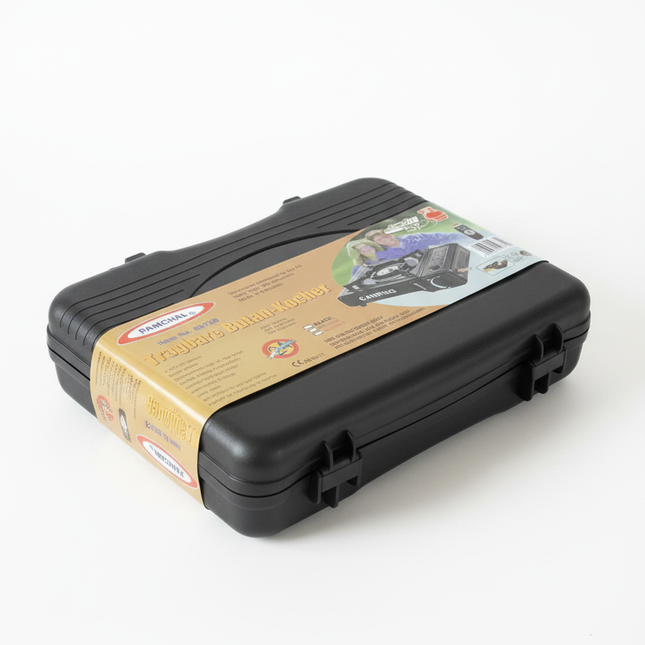 Camping Stove with Labels Angle