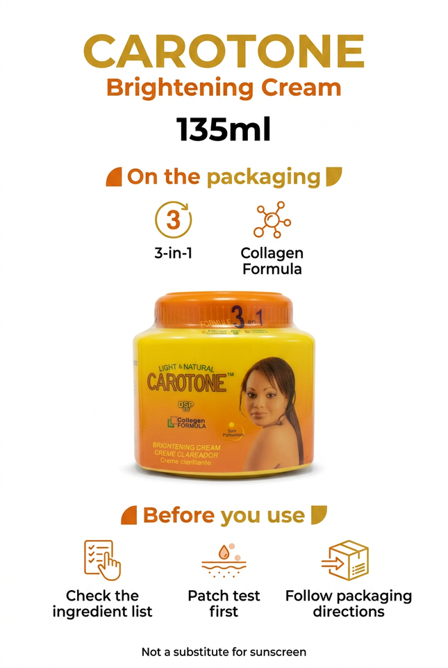 Carotone Brightening Cream 135ml info image
