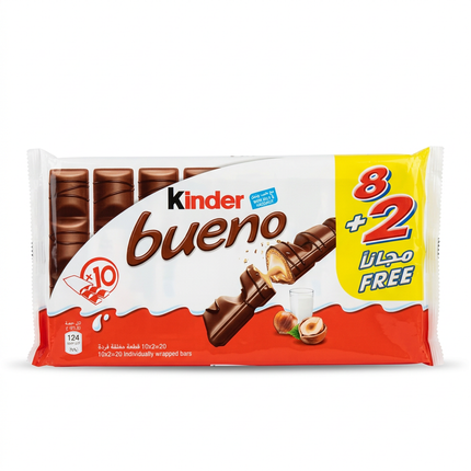 Centered Kinder Bueno product photo on pure white