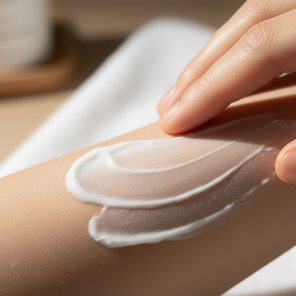 Cream Texture on Skin
