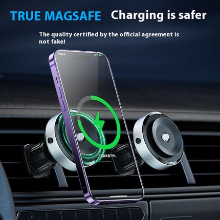Magnetic Car Phone Mount X8Q — 16 Magnets, 360° & Wireless Charging