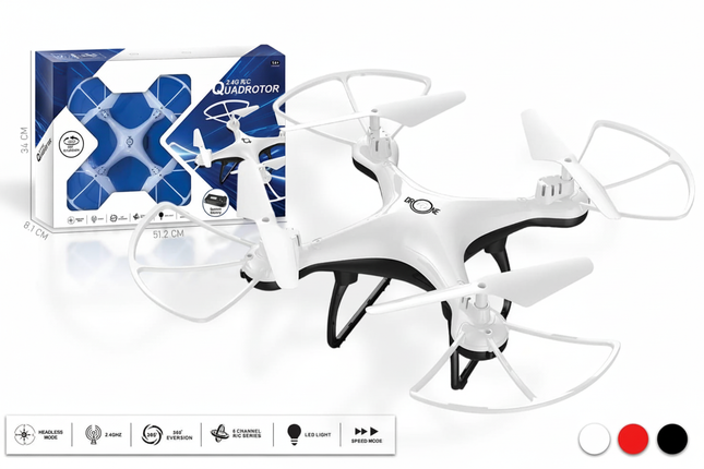 Drone with packaging - codes removed
