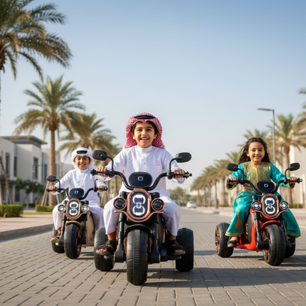 Electric Motor Bike - Qatar Street Scene