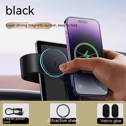 MagSafe Bendable Car Phone Holder — 15W Wireless Charging, 360° Rotation