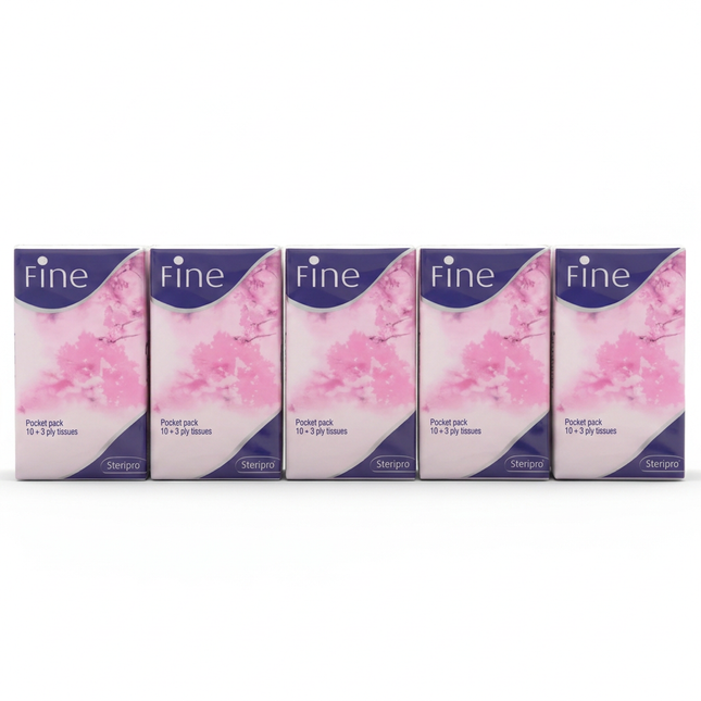 Fine tissue packs with larger framing