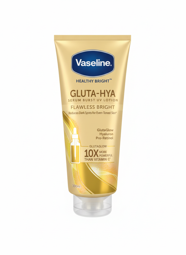 Vaseline Healthy Bright GLUTA-HYA Flawless Bright UV Lotion - 330ml | SPF Protection