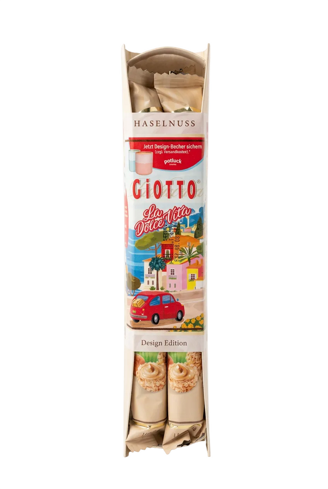 Fresh clean shot of the Giotto La Dolce Vita tube