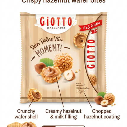 Giotto Haselnuss product infographic