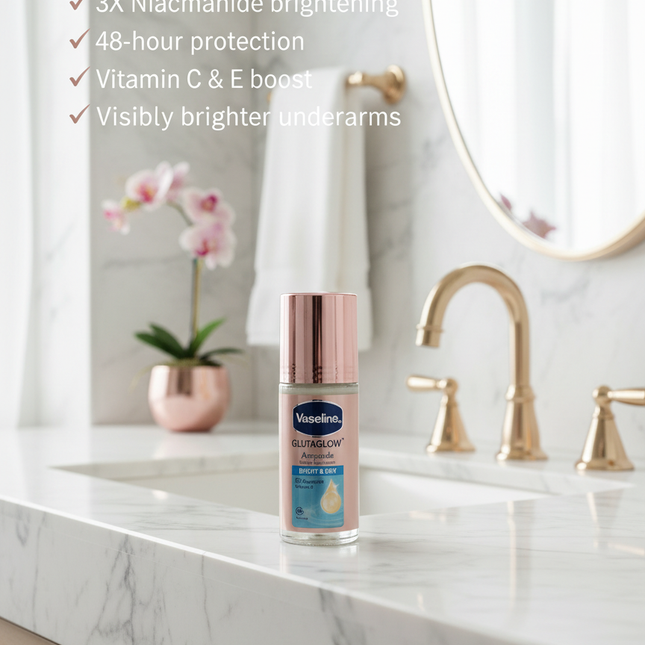 GlutaGlow Bright & Dry Deodorant Display 2