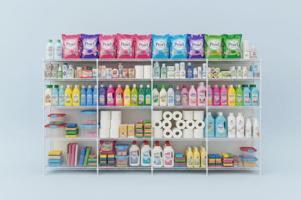 Home Supplies Shelf Banner