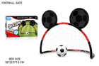 Football gate soccer goal set with unique soccer ball ear design