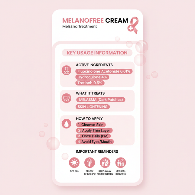 MelanoFree usage guide and safety information