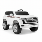 White Land Cruiser electric ride on car