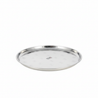 65cm stainless steel round serving tray with mirror polish finish