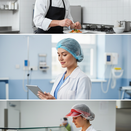 Professional use of disposable hairnets